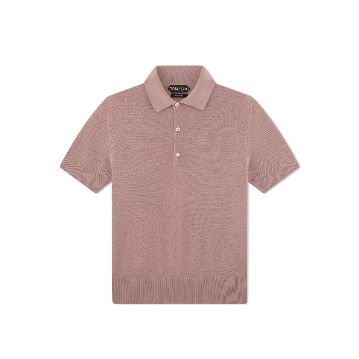 Knitwear Tom Ford Silk Coton Piquet Polo Homme Rose | ZSCYL-3470