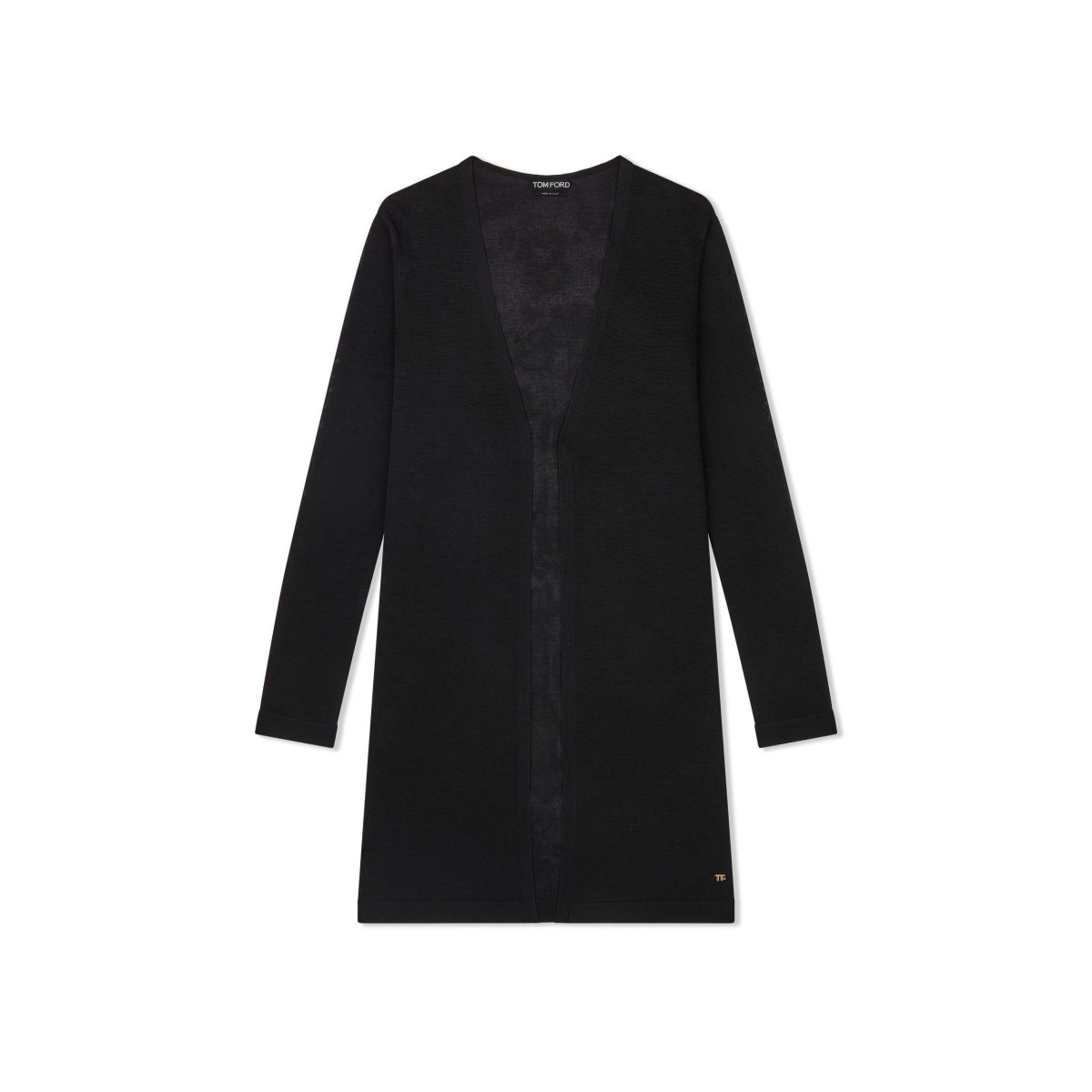 Knitwear Tom Ford Slinky Viscose Long Cardigan Femme Noir | YNTIV-8569