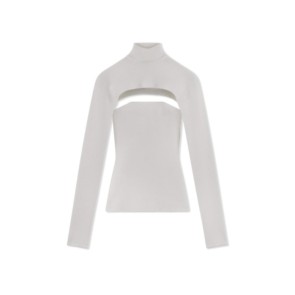 Knitwear Tom Ford Stretch Laine Rib Two Pieces Femme Chalk | RIAMG-0835