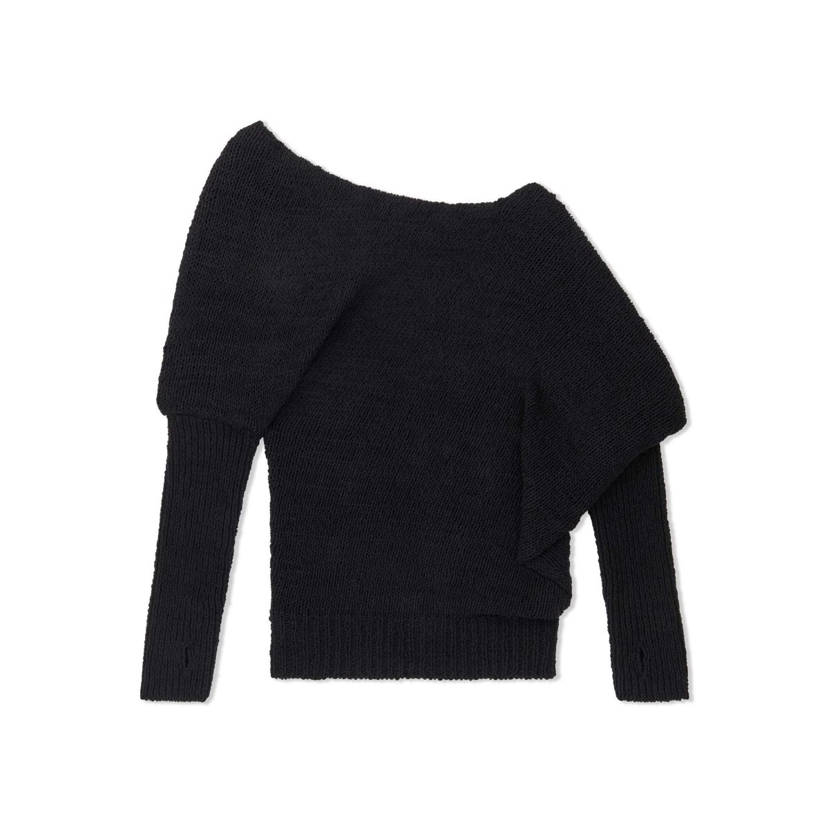 Knitwear Tom Ford Textured Coton Off The Shoulder Femme Noir | QYAXW-2750