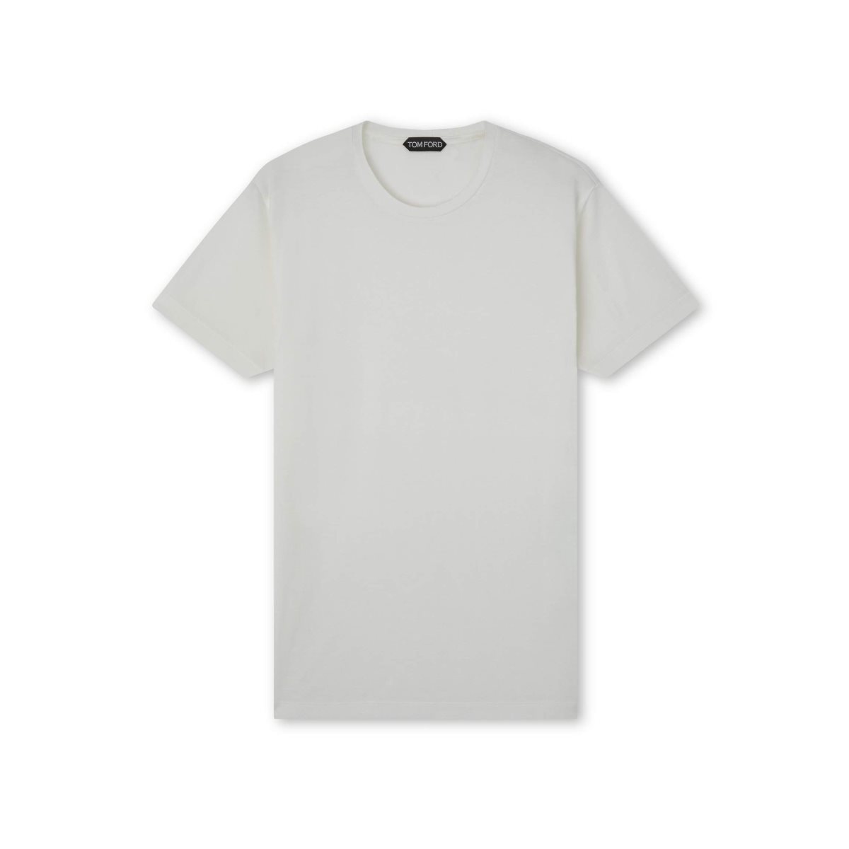 Knitwear Tom Ford Viscose Blend Jersey Crew Neck T-shirt Homme Blanche | MAZYI-3501