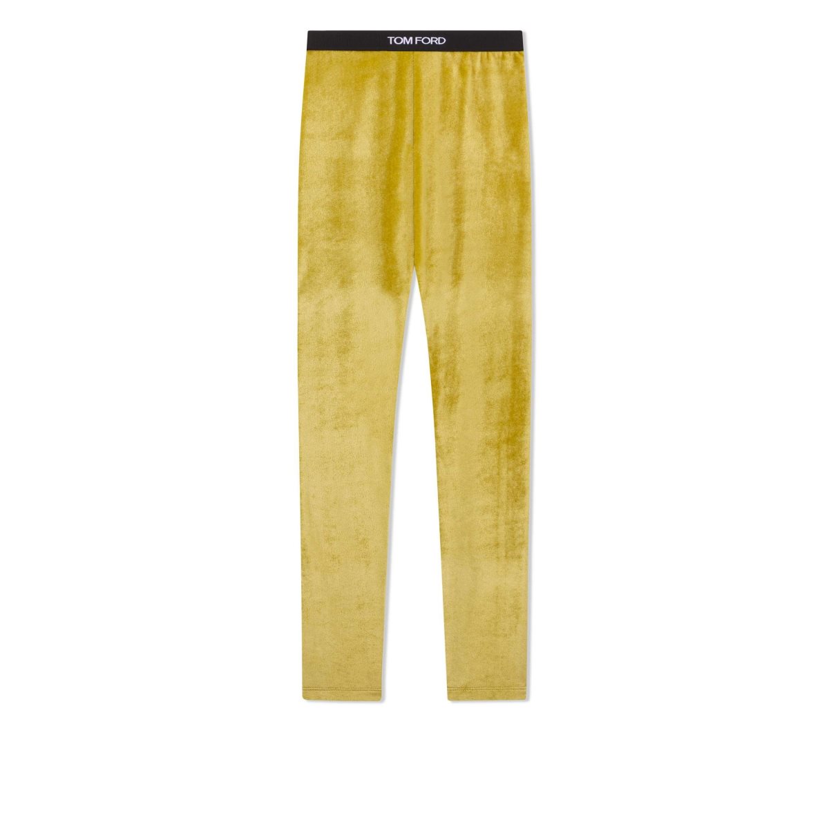 Leggings Tom Ford Stretch Velvet Signature Femme Charteuse Citrine | JBCNK-5420