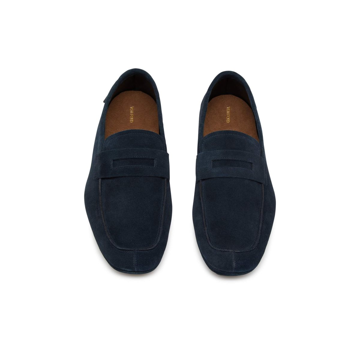 Loafers Tom Ford Daim Berwick Homme Indigo | NQSJL-2415