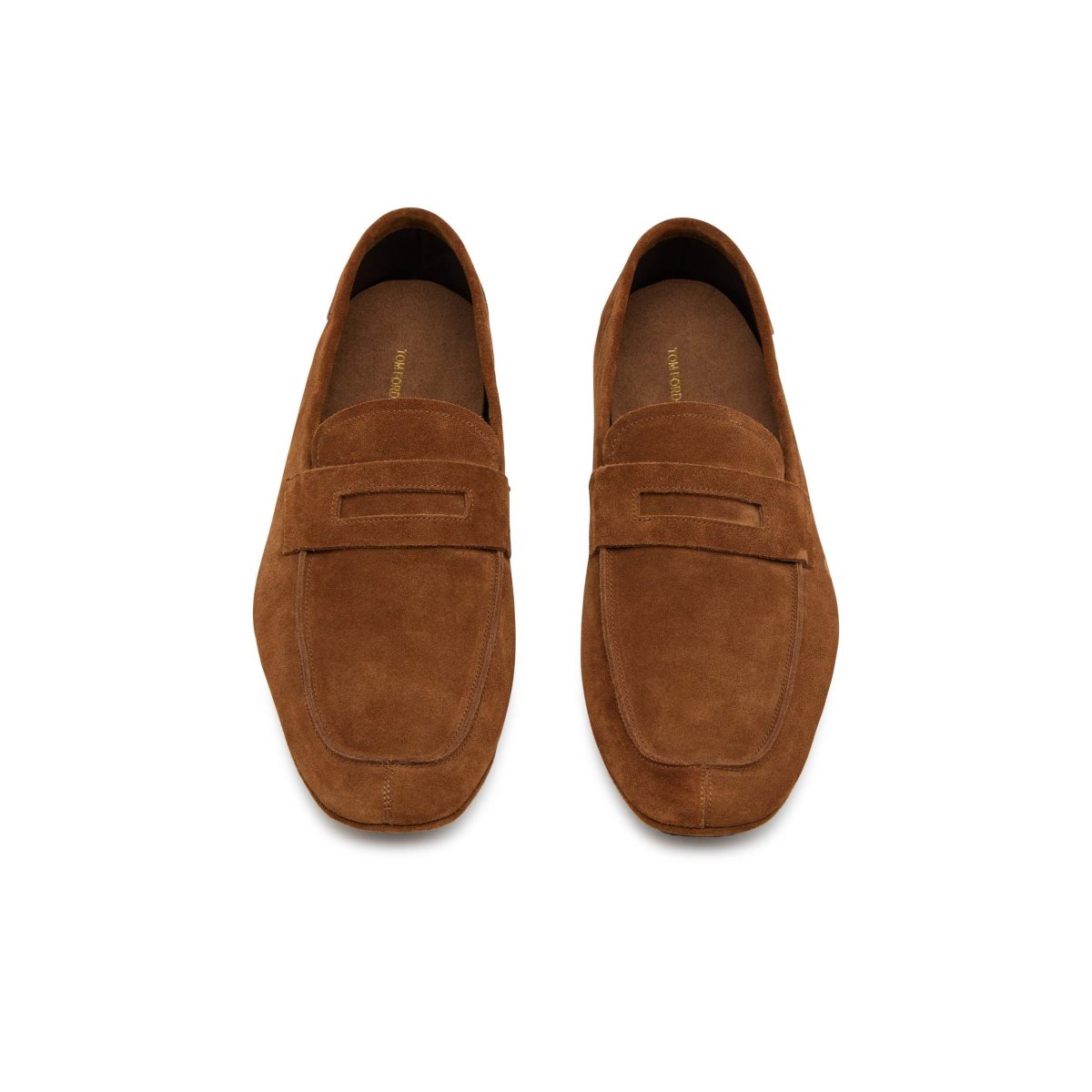 Loafers Tom Ford Daim Berwick Homme Marron | LJQUC-7804