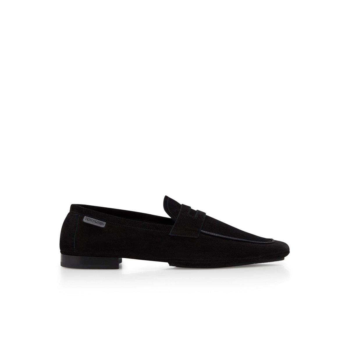 Loafers Tom Ford Daim Berwick Homme Noir | OGAMF-9864