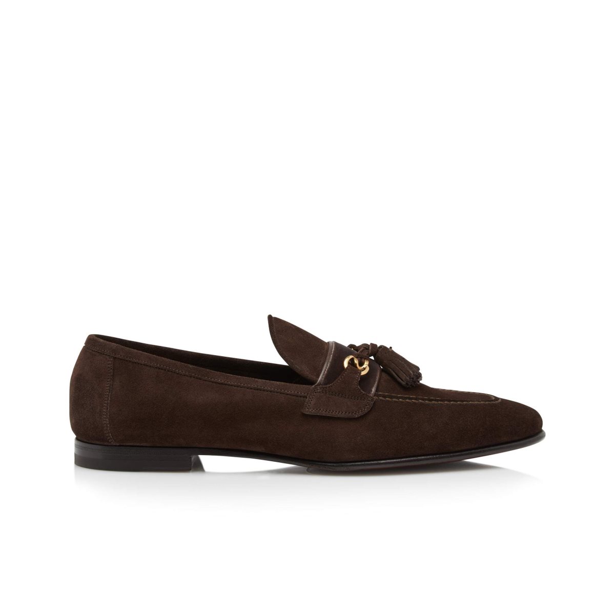 Loafers Tom Ford Daim Sean Tassel Homme Cigar | CWXHI-6952