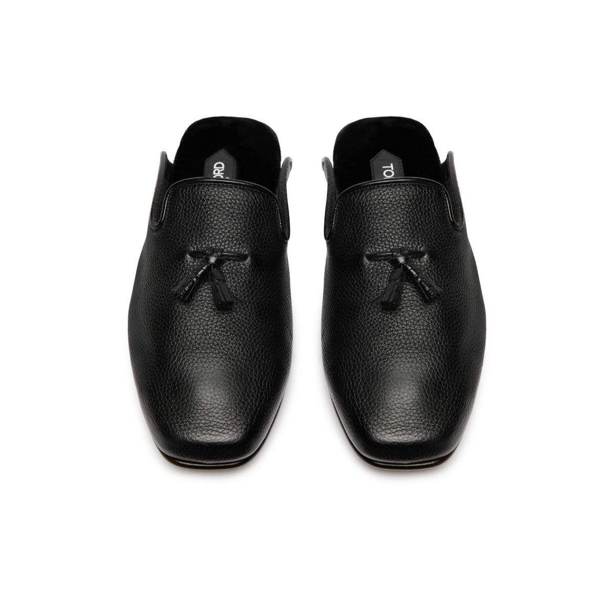 Loafers Tom Ford Grain Cuir Winston Chaussons Homme Noir | YTDNB-9425