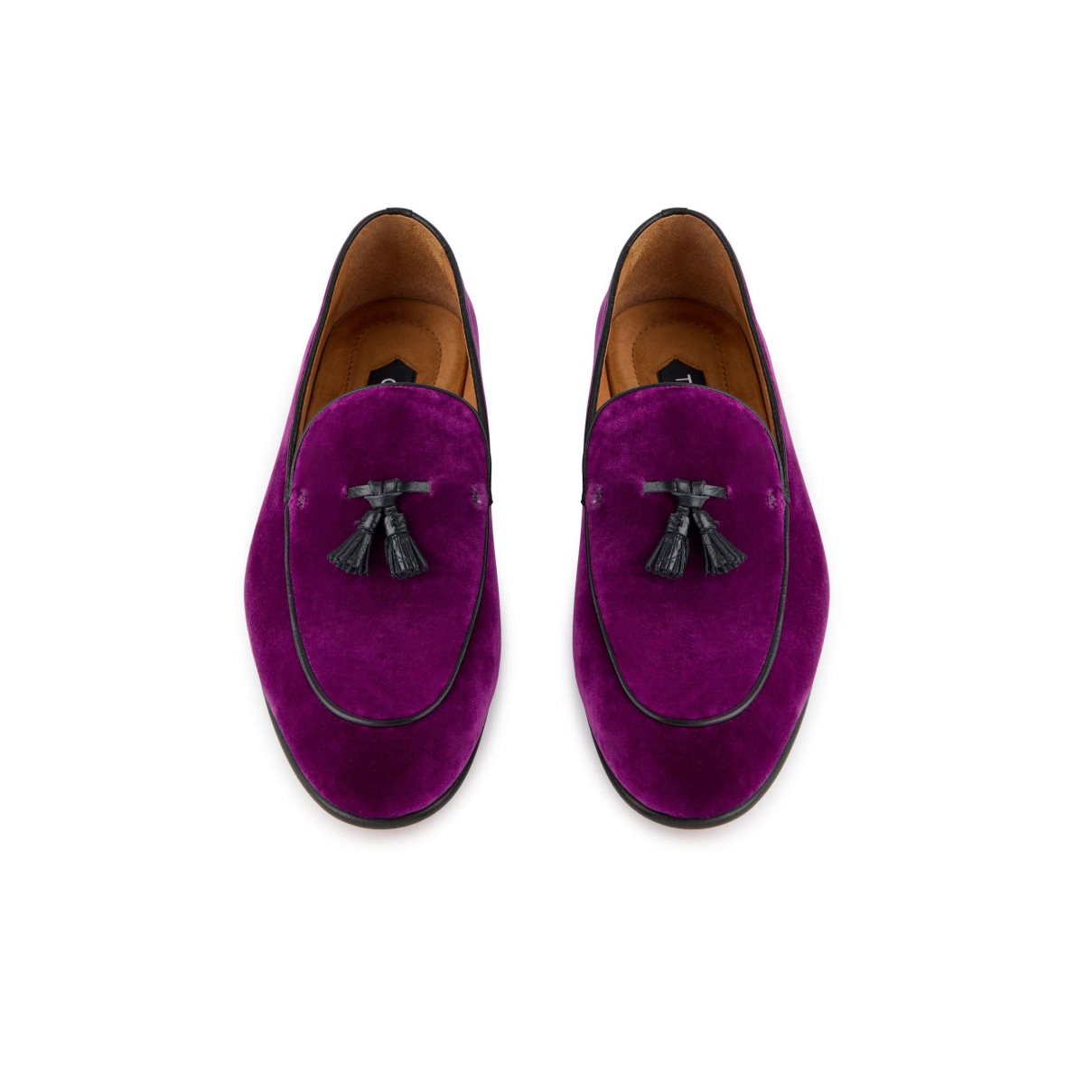 Loafers Tom Ford Soft Velvet Liam Tassel Homme Violette | TLZVD-6872