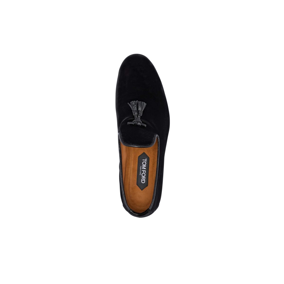 Loafers Tom Ford Velvet Nicolas Chaussons Homme Noir | APMIV-5428