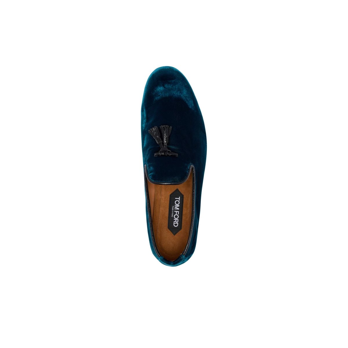 Loafers Tom Ford Velvet Nicolas Chaussons Homme Petrol | NBJCV-2608