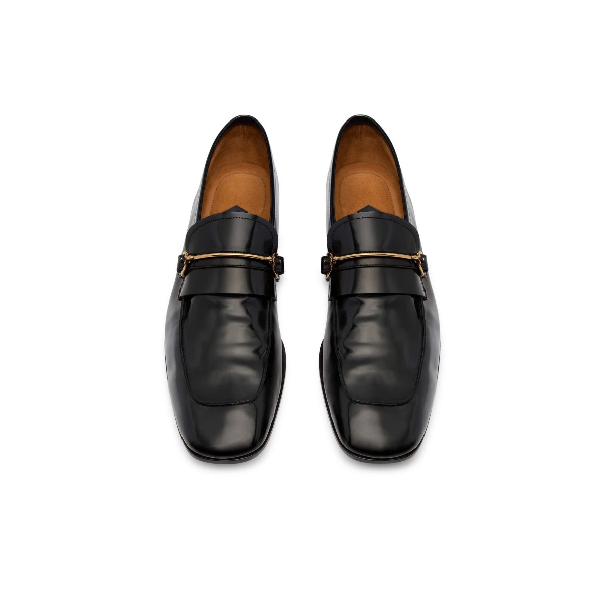 Loafers Tom Ford Vernis Jack Spur Detail Homme Noir | SGFKM-7046