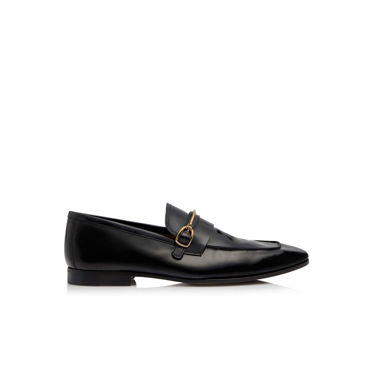 Loafers Tom Ford Vernis Jack Spur Detail Homme Noir | SGFKM-7046