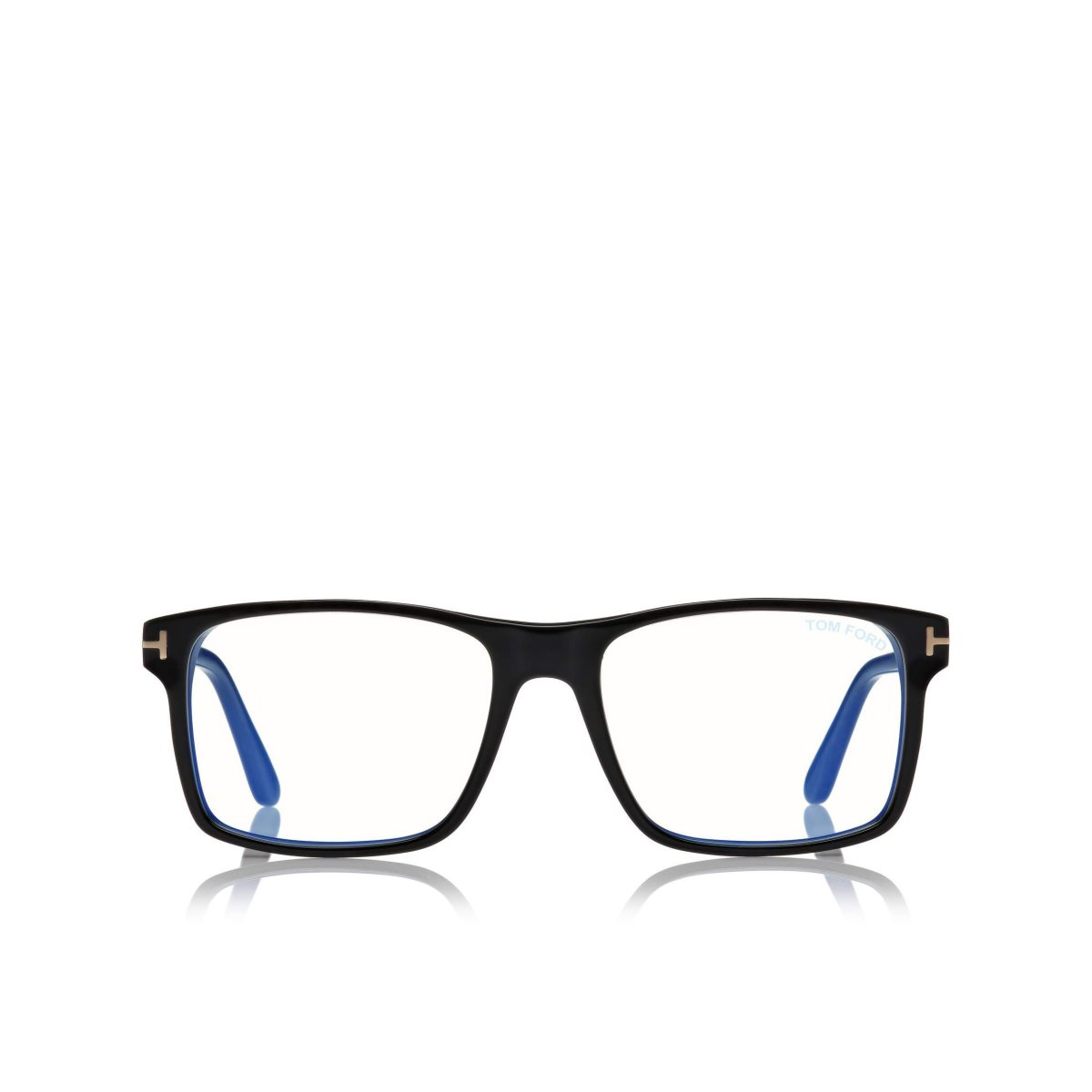 Lunettes de Soleil Tom Ford Blue Block Rectangular Magnetic Opticals Homme Noir | IPNRQ-8246