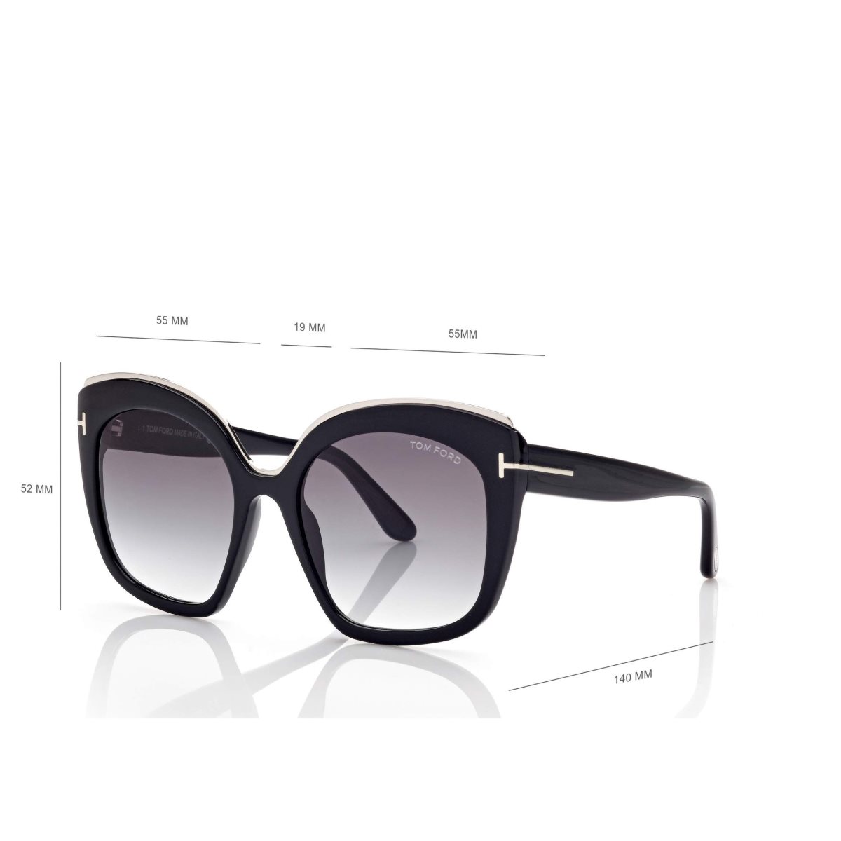 Lunettes de Soleil Tom Ford Chantalle Homme Noir | LEFTD-0728