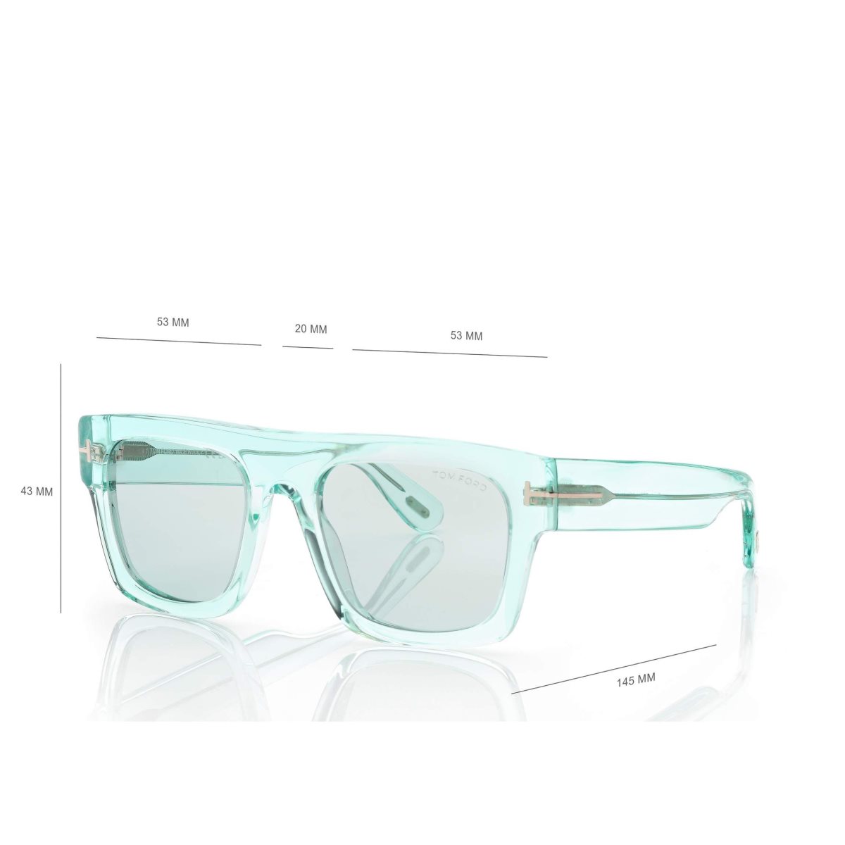 Lunettes de Soleil Tom Ford Fausto Femme Bleu Clair Bleu | AYZND-3271