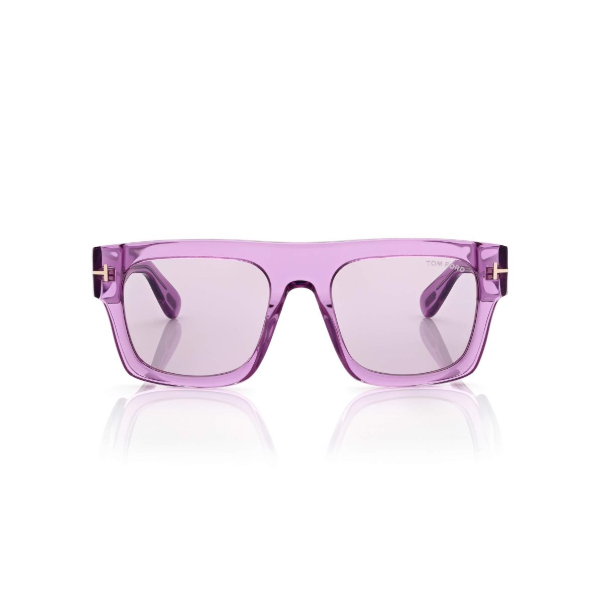 Lunettes de Soleil Tom Ford Fausto Femme Violette Violette | ZNPOJ-7081