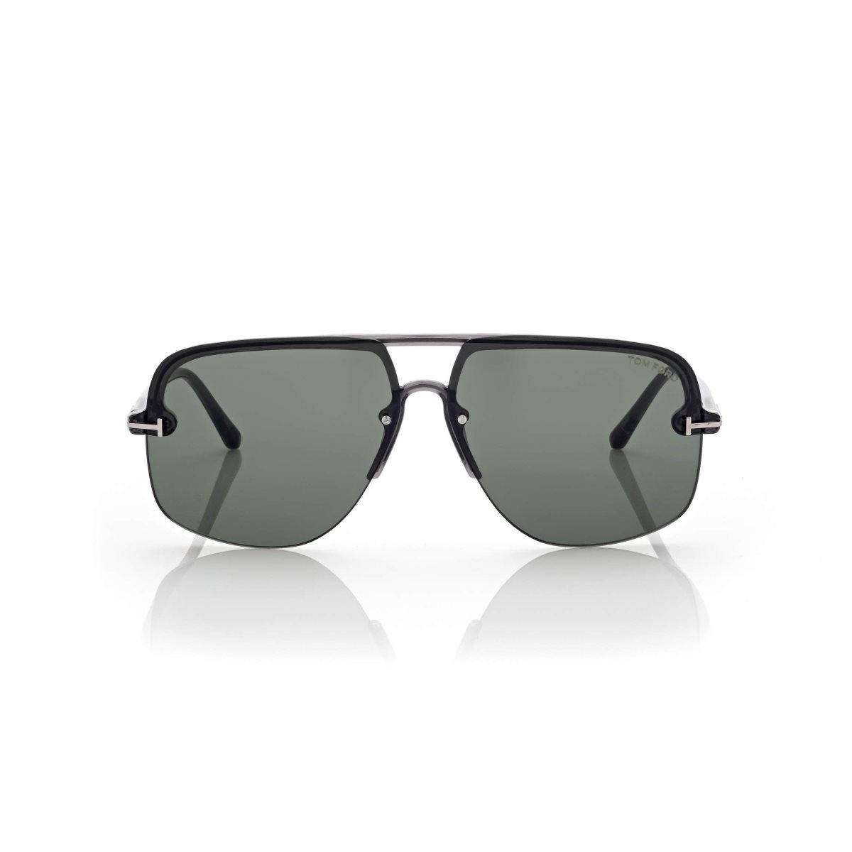 Lunettes de Soleil Tom Ford Hugo Femme Grise Vert | ABVGI-8401