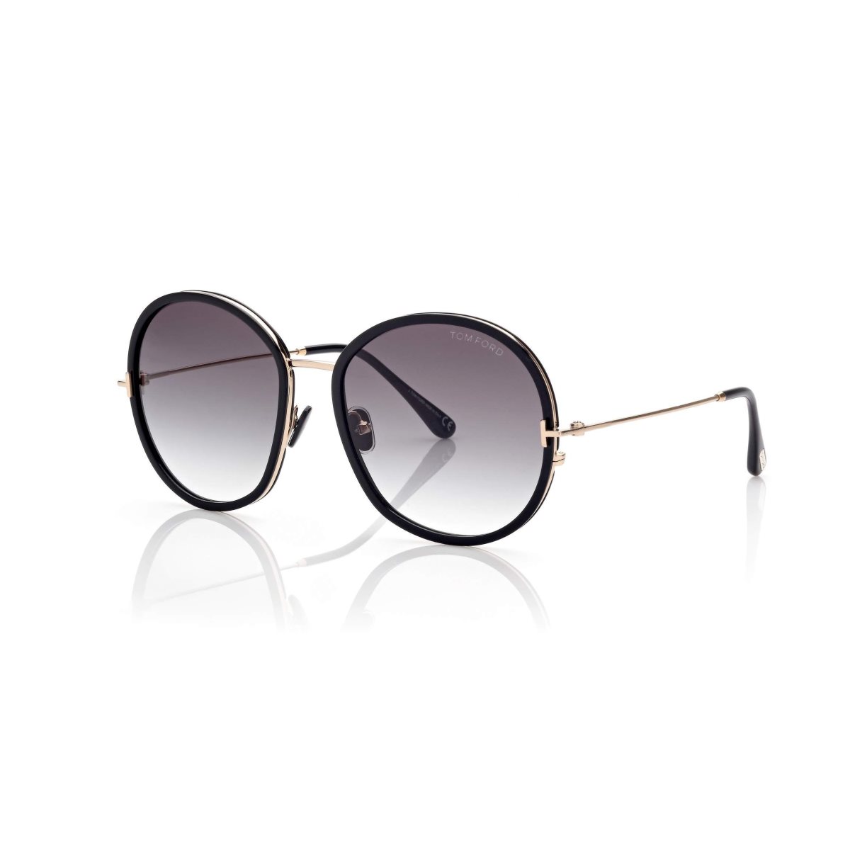 Lunettes de Soleil Tom Ford Hunter Femme Noir | XHQDB-4187