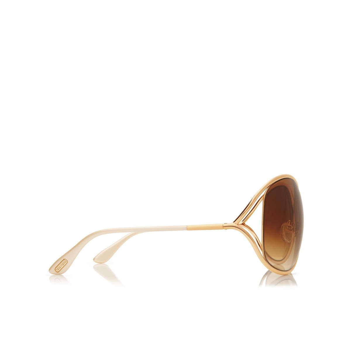 Lunettes de Soleil Tom Ford Miranda Oversized Soft Square Femme Rose Doré | RWZUL-8761