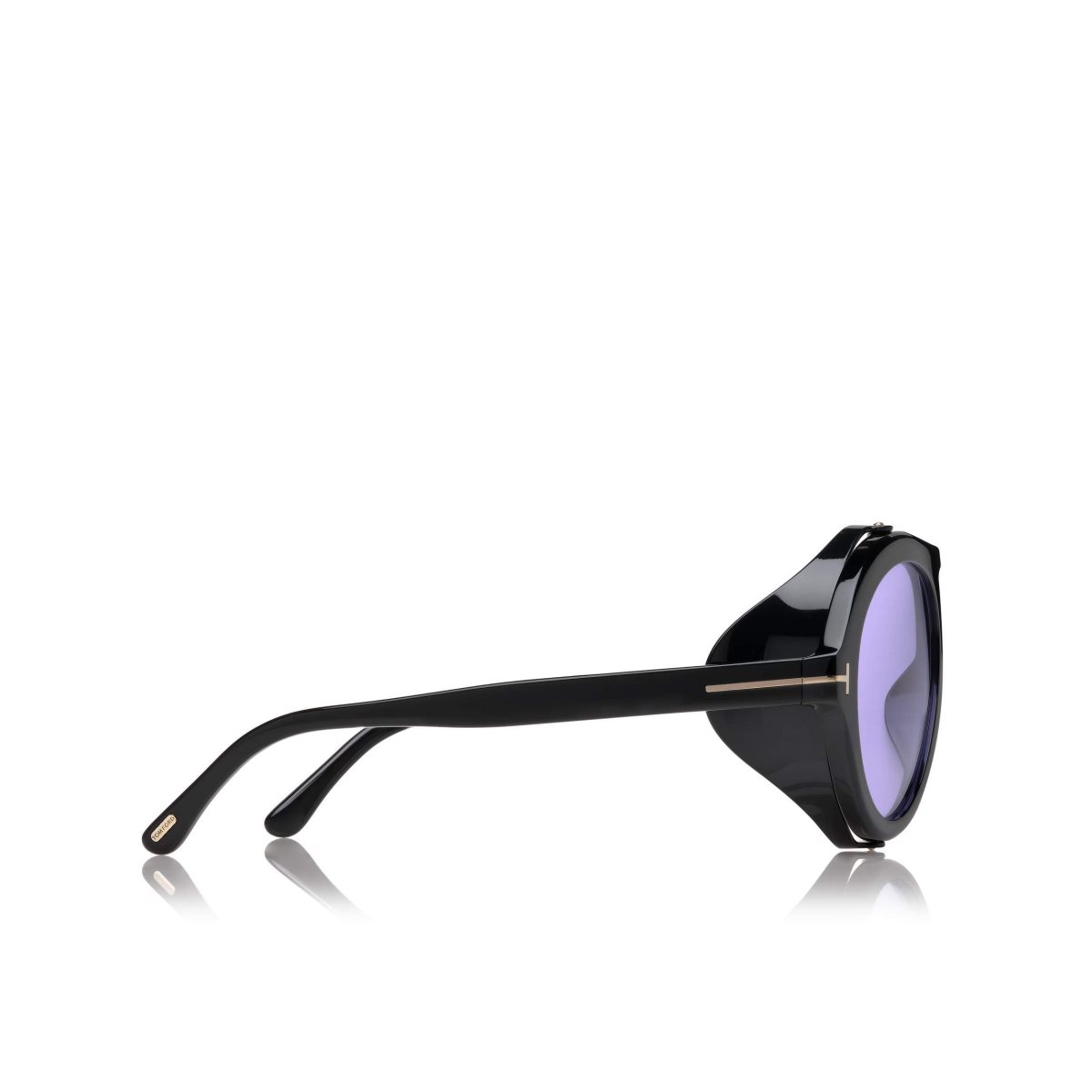 Lunettes de Soleil Tom Ford Neughman Homme Noir Violette | WIEMQ-8215