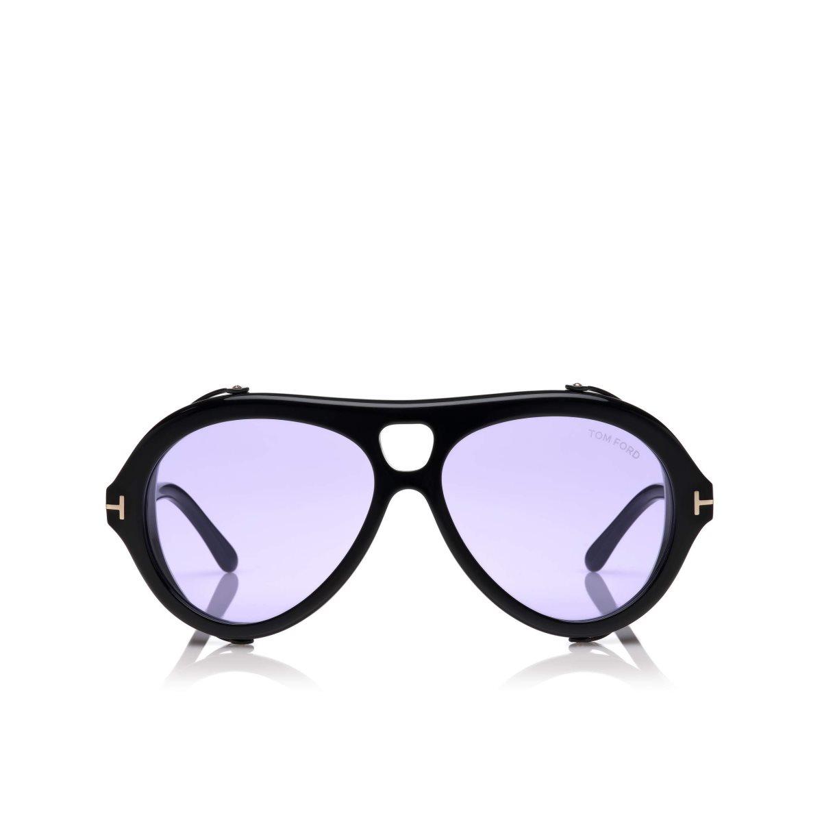 Lunettes de Soleil Tom Ford Neughman Homme Noir Violette | WIEMQ-8215