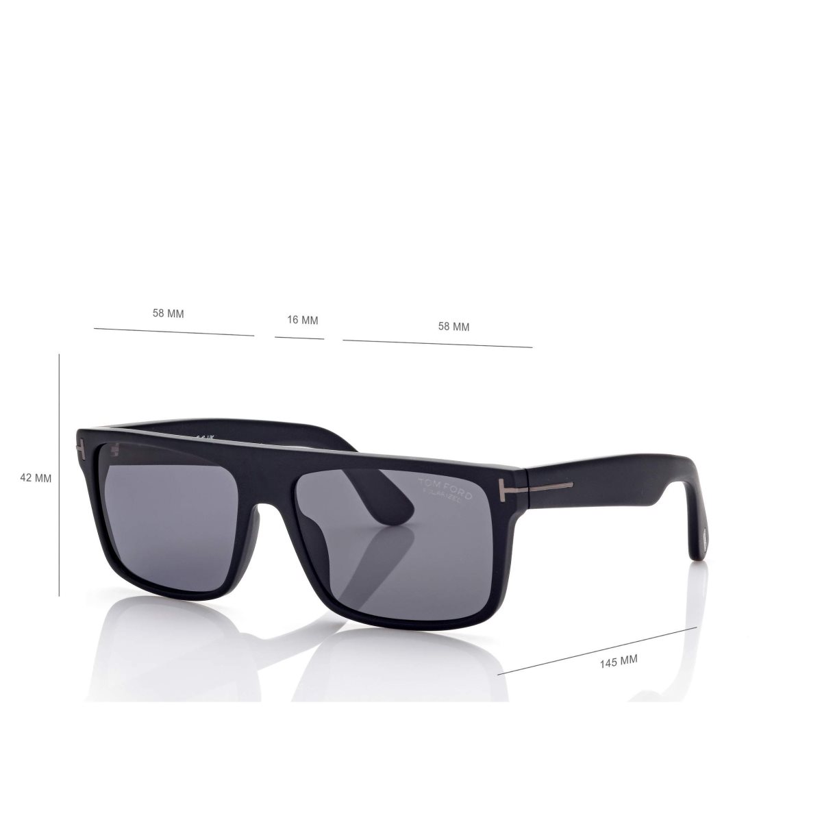 Lunettes de Soleil Tom Ford Polarized Philippe Homme Noir | GLYEB-4593