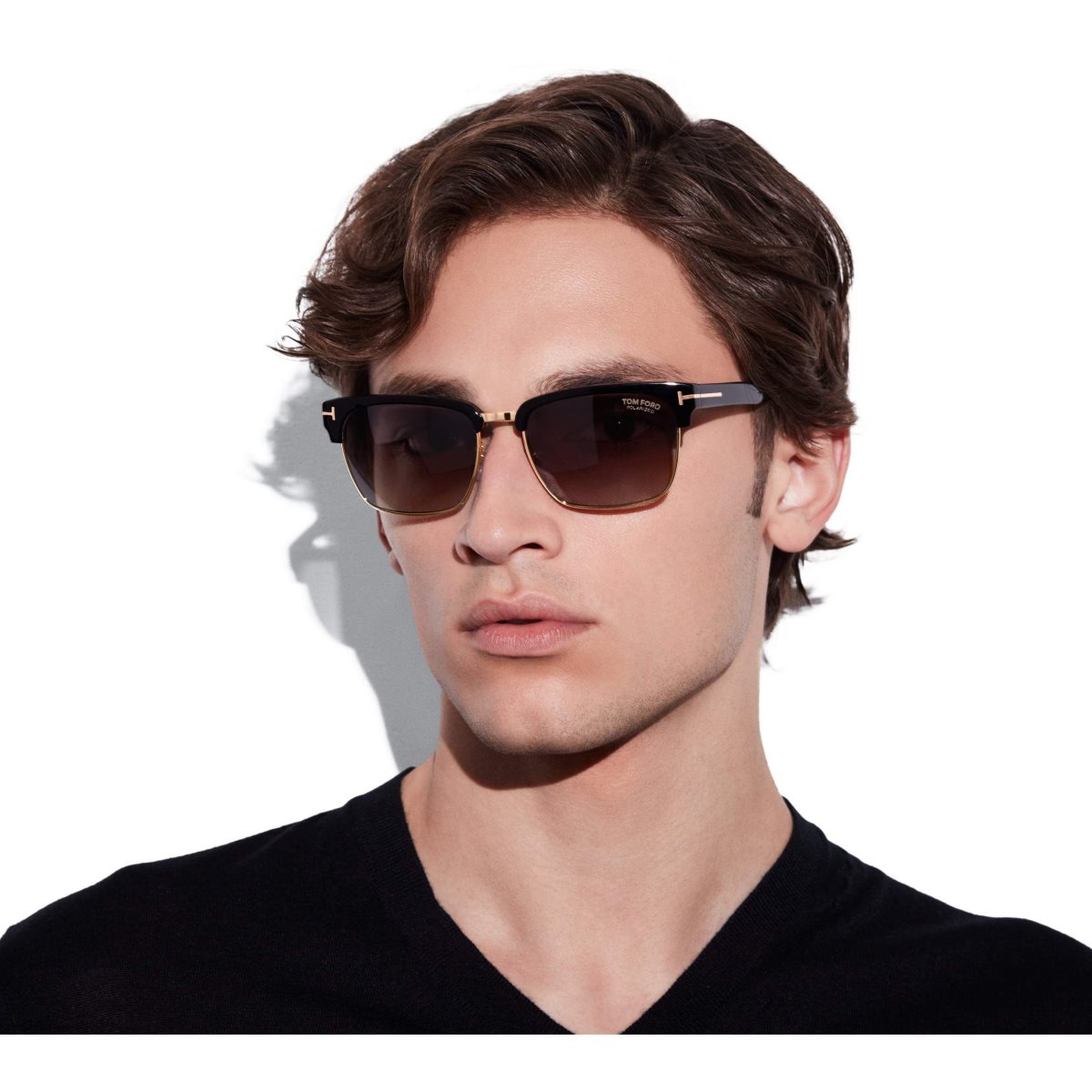 Lunettes de Soleil Tom Ford Polarized River Homme Noir | KQNUP-1532