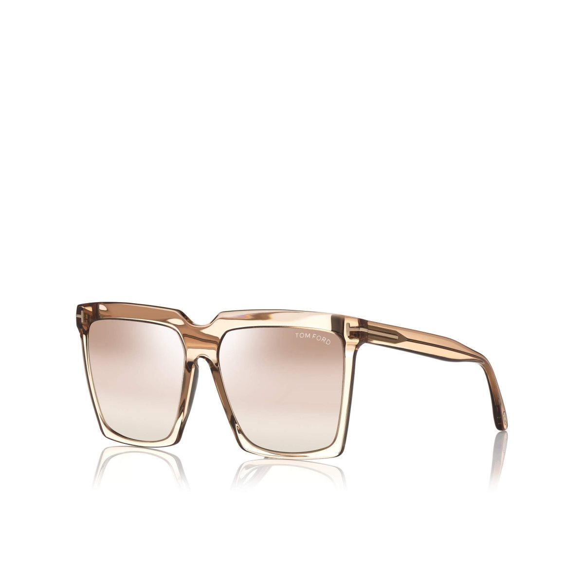 Lunettes de Soleil Tom Ford Sabrina Femme Beige | QDSFE-3948