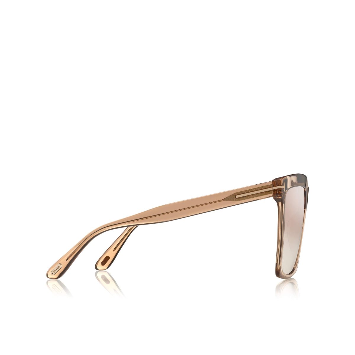 Lunettes de Soleil Tom Ford Sabrina Femme Beige | QDSFE-3948