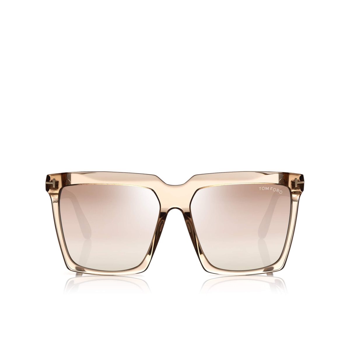 Lunettes de Soleil Tom Ford Sabrina Femme Beige | QDSFE-3948