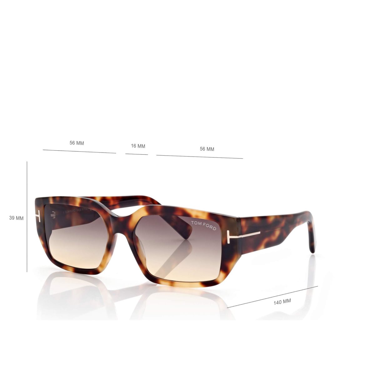 Lunettes de Soleil Tom Ford Silvano Femme Havana | GDJAC-5402