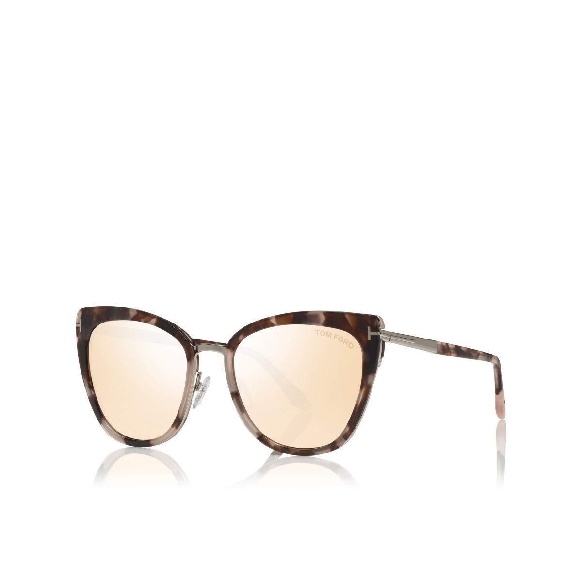 Lunettes de Soleil Tom Ford Simona Femme Argent Foncé | ATBJZ-6753