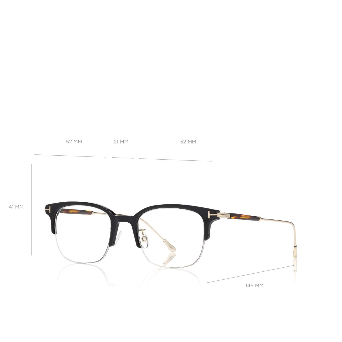 Optique Tom Ford Blue Block Browline Homme Noir | ONIQU-4918