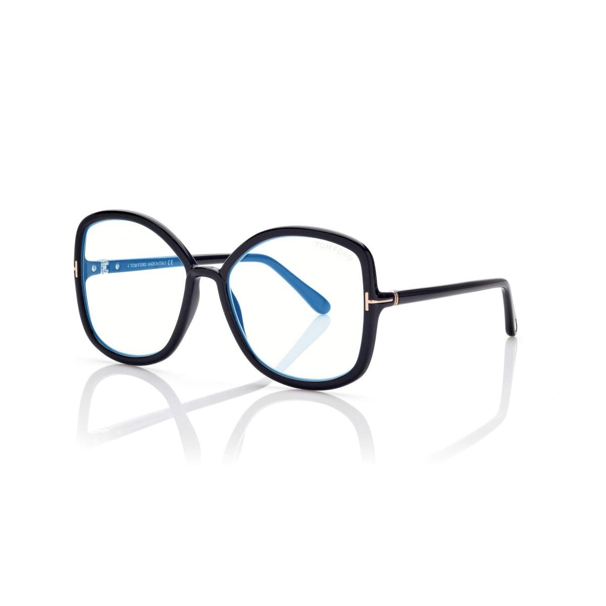 Optique Tom Ford Blue Block Butterfly Femme Noir | QXKVI-1947