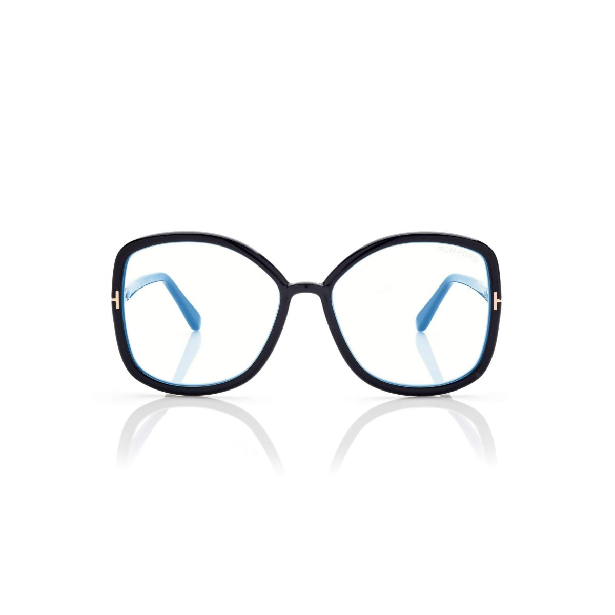 Optique Tom Ford Blue Block Butterfly Femme Noir | QXKVI-1947