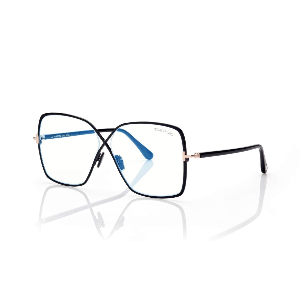 Optique Tom Ford Blue Block Butterfly Femme Noir | RAVFM-9170