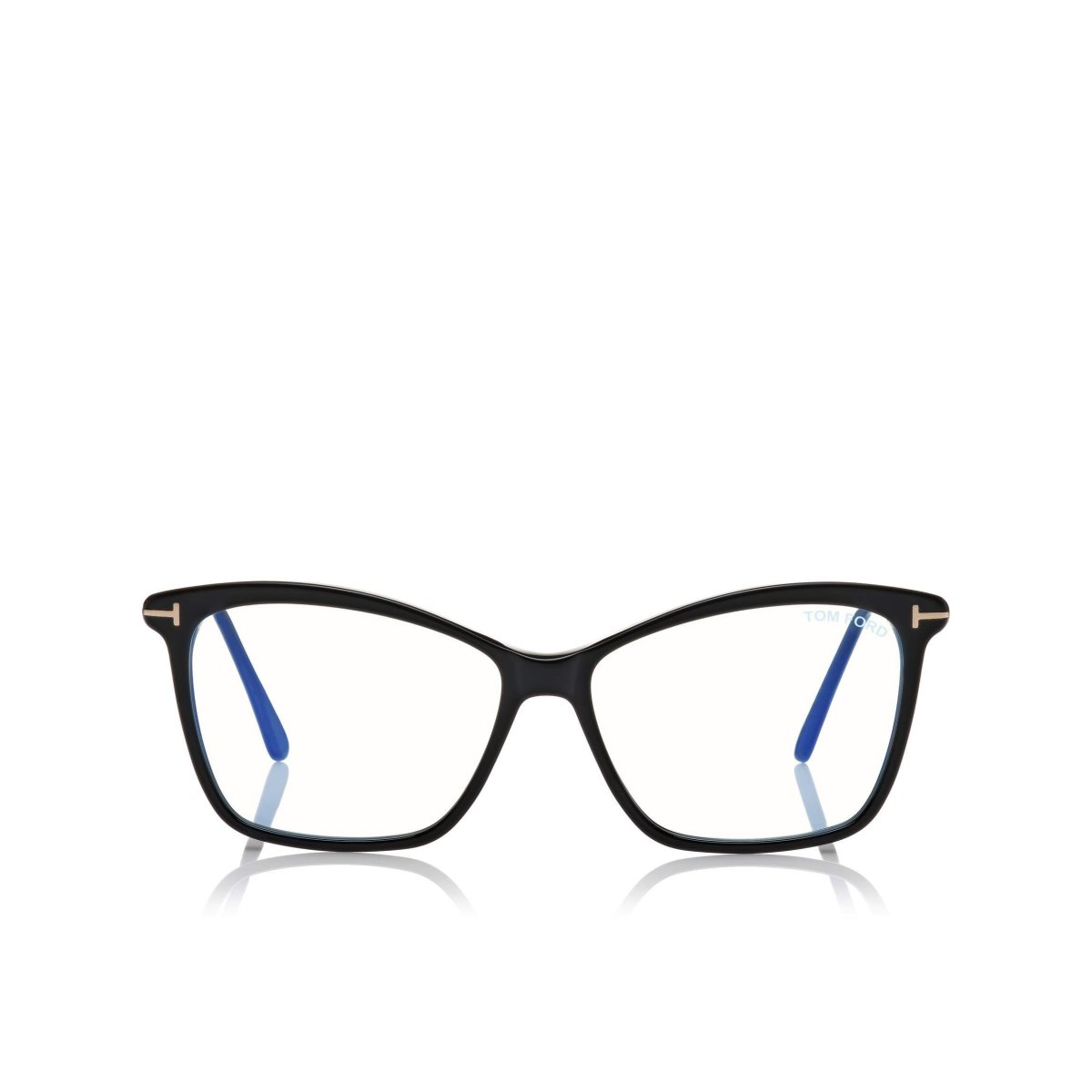 Optique Tom Ford Blue Block Cat Eye Femme Noir | ANMFE-7265