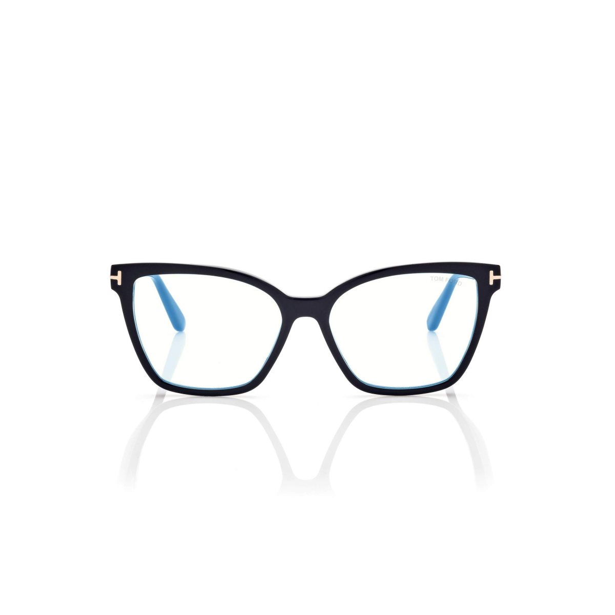 Optique Tom Ford Blue Block Cat Eye Femme Noir | QNHTJ-0671