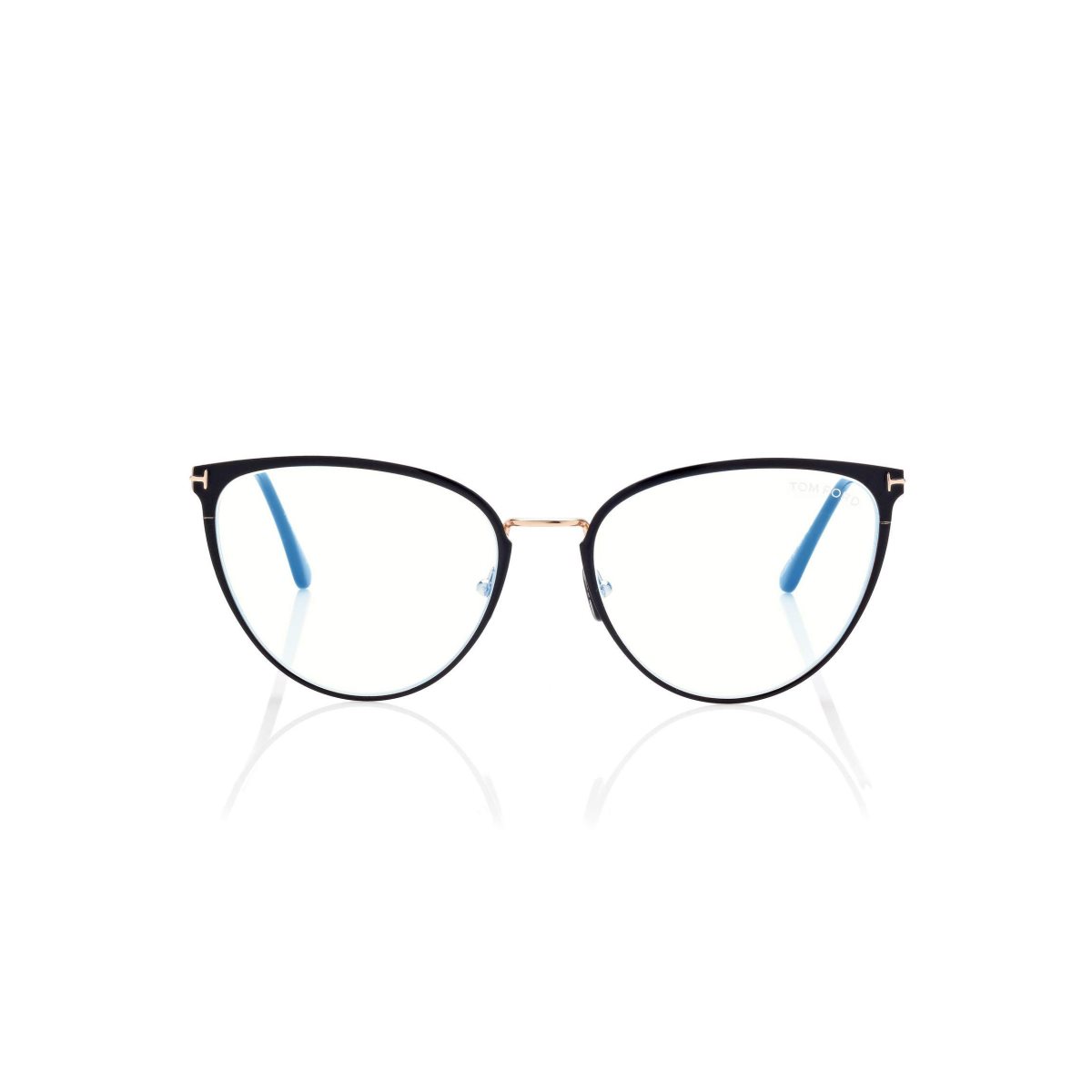 Optique Tom Ford Blue Block Cat Eye Femme Noir | XHILC-3659