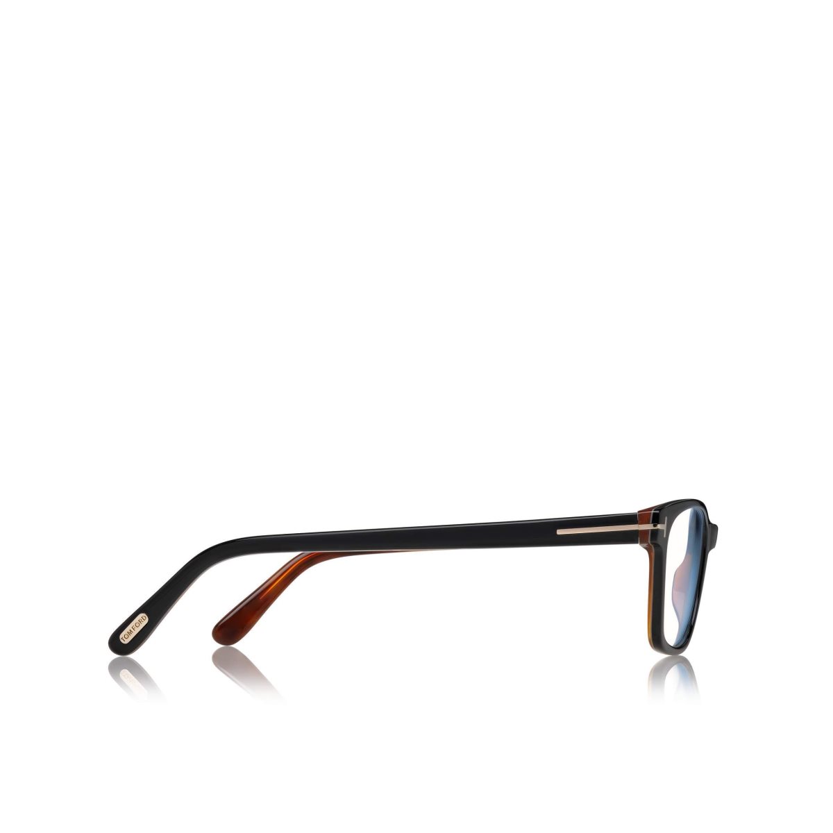 Optique Tom Ford Blue Block Classical Rectangular Femme Noir Marron | KYMRH-8261