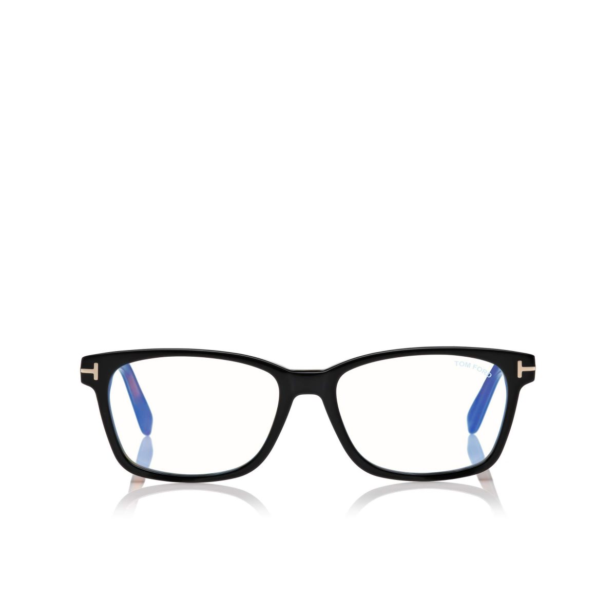 Optique Tom Ford Blue Block Classical Rectangular Femme Noir Marron | KYMRH-8261