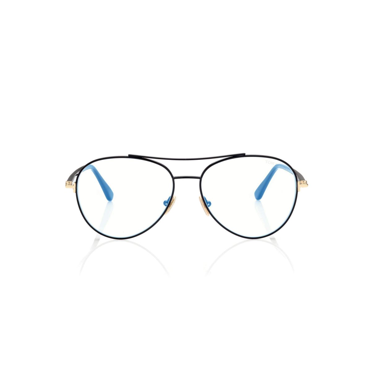 Optique Tom Ford Blue Block Pilot Shape Homme Noir | HVUKS-6103