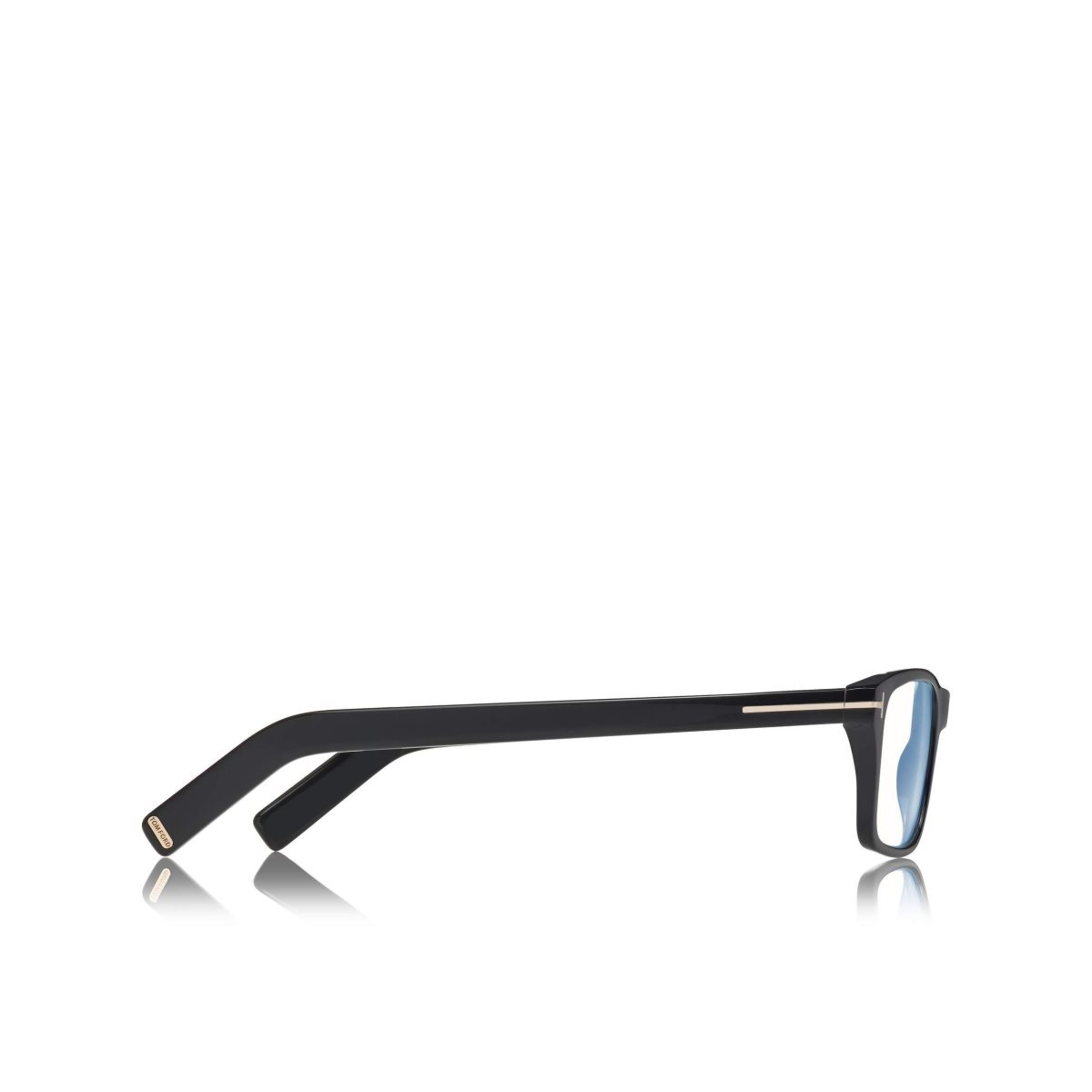 Optique Tom Ford Blue Block Rectangular Homme Noir | ERMBJ-0687