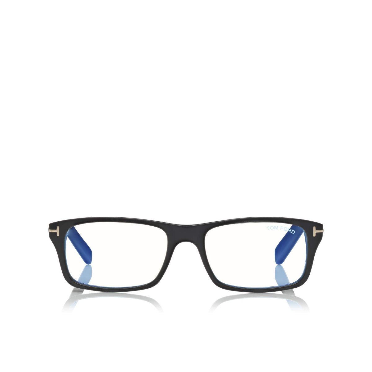 Optique Tom Ford Blue Block Rectangular Homme Noir | ERMBJ-0687