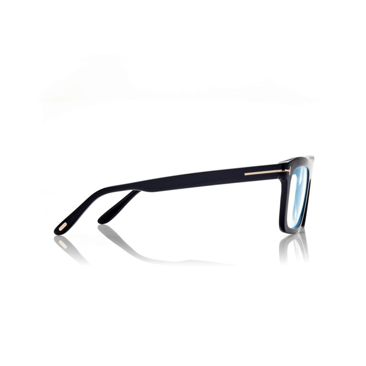 Optique Tom Ford Blue Block Rectangular Homme Noir | LFAUJ-8937