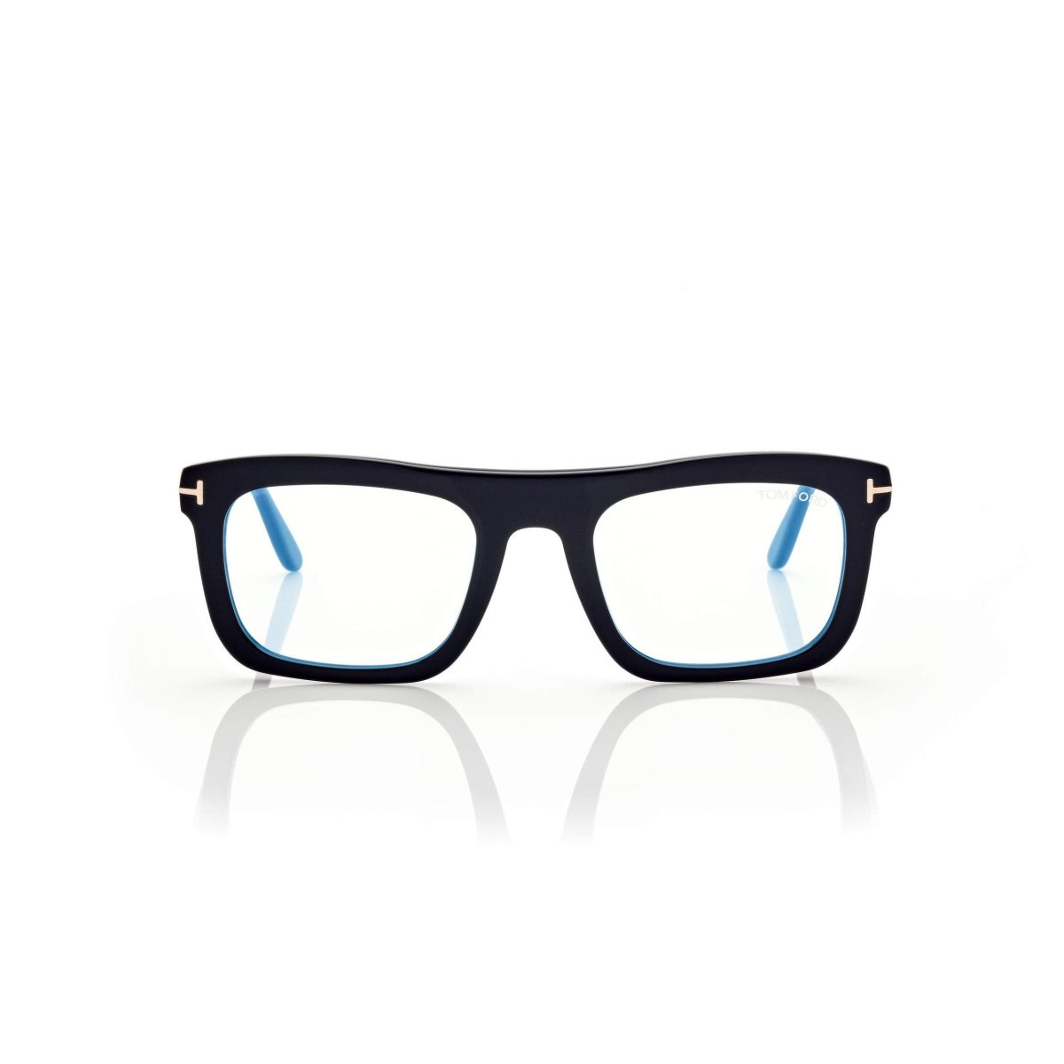 Optique Tom Ford Blue Block Rectangular Homme Noir | LFAUJ-8937