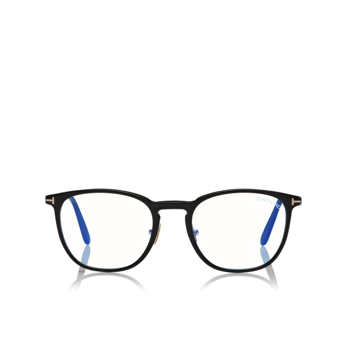 Optique Tom Ford Blue Block Round Shape Femme Noir | POUKE-7596