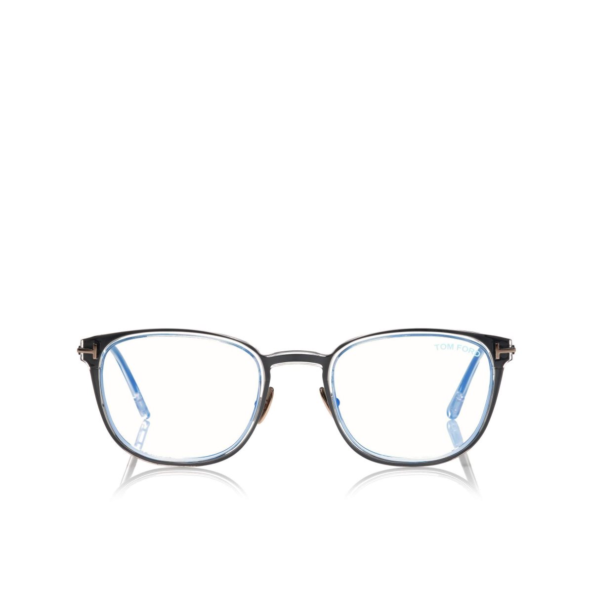 Optique Tom Ford Blue Block Slim Rectangular Homme Noir | NMLVQ-0143