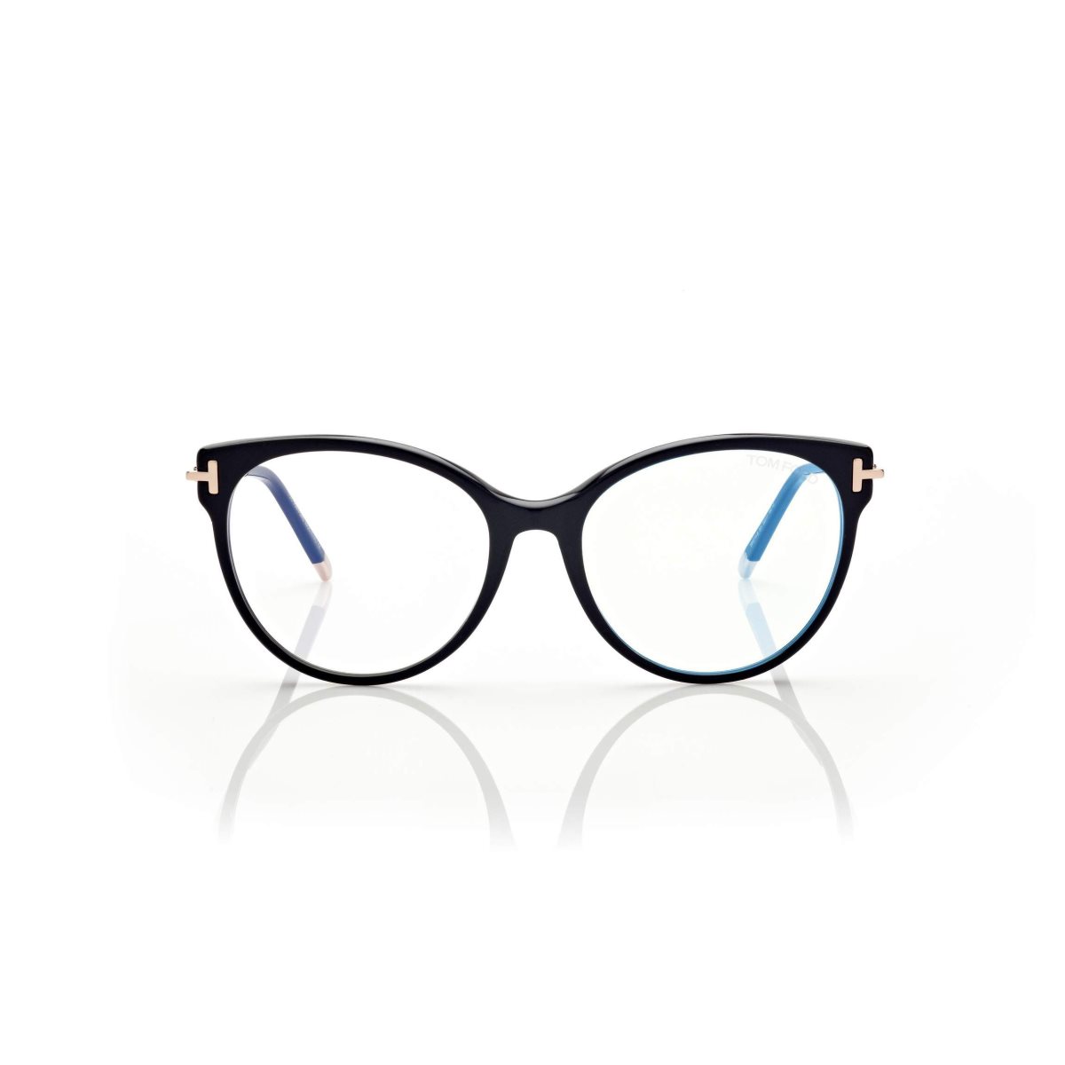 Optique Tom Ford Blue Block Soft Cat Eye Femme Noir | UDAVW-1657