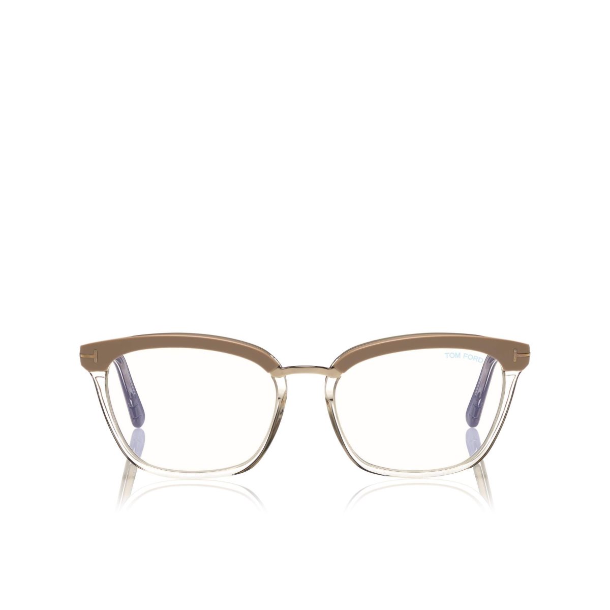 Optique Tom Ford Blue Block Soft Square Femme Rose Blanche | LVMDU-8793